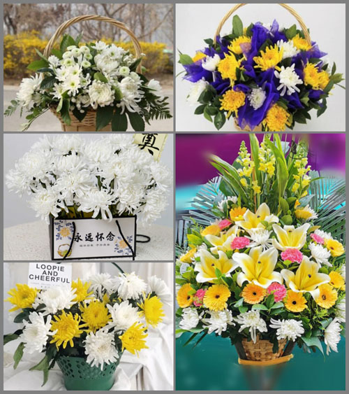 四川成都彭州市隆丰镇桂花林村白事提篮配送